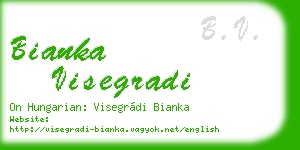 bianka visegradi business card